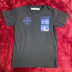 Off-White Fall-Winter 2019-20 Hardcore Caravaggio T-Shirt (Blue & Black)